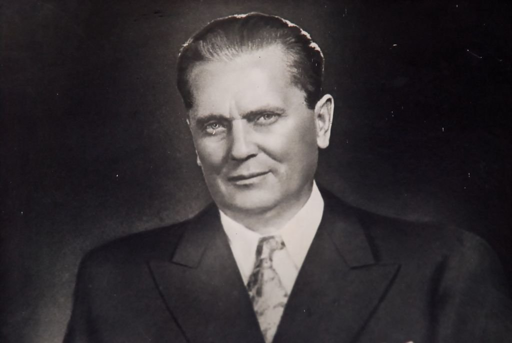 May 7, 2012 is the 120 th anniversary of the birth of Tito. He was born in Kumrovec, a little village of Croatia.Josip was born as the seventh child of Franjo and Marija Broz. He was Secretary-General (later President) of the League of Communists of Yugoslavia (193980), and went on to lead the World War II Yugoslav guerrilla movement, the Yugoslav Partisans (194145). After the war, he was the Prime Minister (194363) and later President (195380) of the Socialist Federal Republic of Yugoslavia (SFRY). From 1943 to his death in 1980, he held the rank of Marshal of Yugoslavia, serving as the supreme commander of the Yugoslav military, the Yugoslav People's Army (JNA). With a highly favourable reputation abroad in both Cold War blocs, Josip Broz Tito received some 98 foreign decorations, including the Legion of Honour, and the Order of the Bath., Image: 128741097, License: Rights-managed, Restrictions: , Model Release: no, Credit line: Profimedia, Alamy